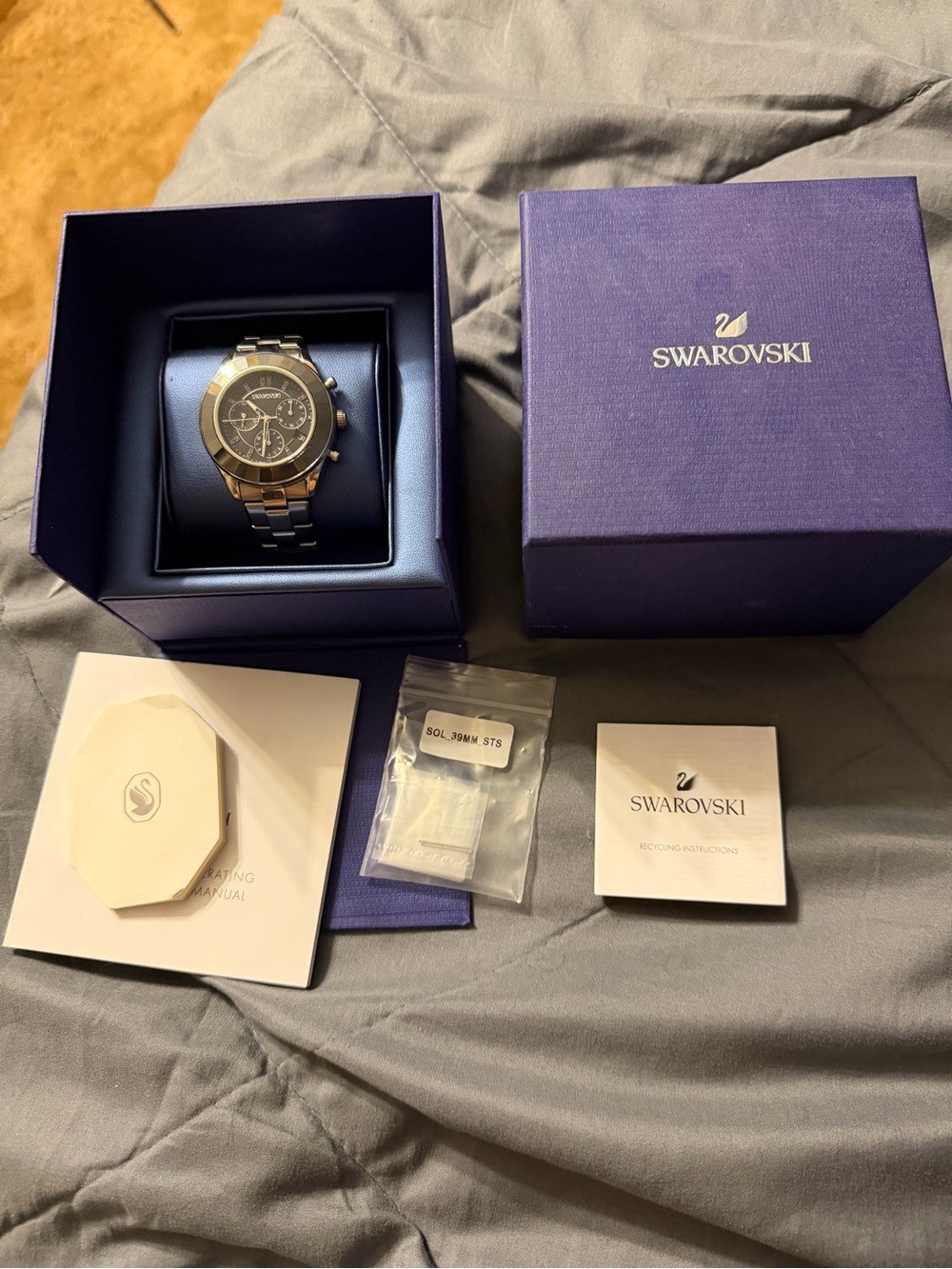 Swarovski Men’s Two-Tone Gold and Silver Chronograph Watch